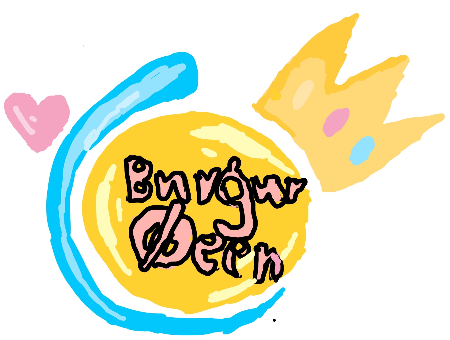 Burger Queen - Colorful design with crown